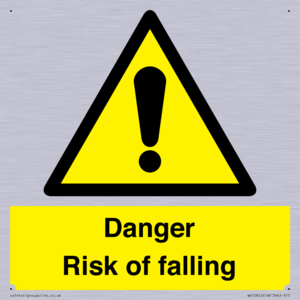 Danger Risk of falling